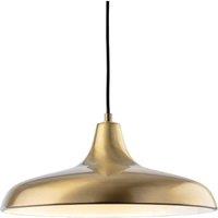 Netlighting Curtis Classic Dome Pendant Light Antique Brass in Gold