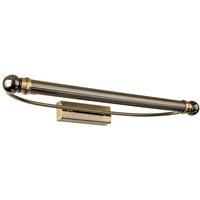 Netlighting LED Picture Wall Light Antique Brass in Gold