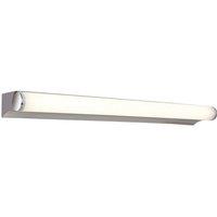 Netlighting Polaris LED 8W Bathroom Indoor Wall Light Chrome Polycarbonate Diffuser IP44 in Grey