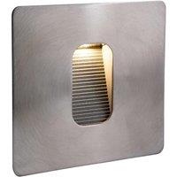 Netlighting LED 1 Light Outdoor Wall Light & Step Light Stainless Steel IP65 in Grey