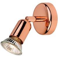 Netlighting Runner 1 Light Single Wall Spotlight Copper GU10