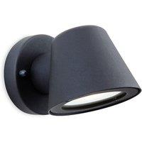 Netlighting Elan LED 1 Light Outdoor Wall Light Black IP44