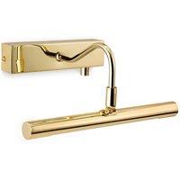 Netlighting LED 1 Light Picture Wall Light c w Dimmer Switch Polished Brass in Gold
