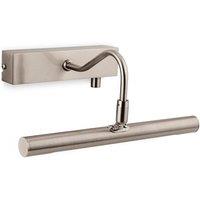Netlighting LED 1 Light Picture Wall Light c w Dimmer Switch Brushed Steel in Grey