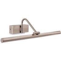 Netlighting LED 1 Light Picture Wall Light Brushed Steel in Grey