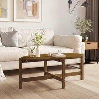 Berkfield Home Coffee Table Honey Brown 118x63x45 cm Solid Wood Pine | Size: 118 x 63 x 45 cm