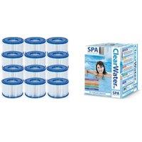 Bestway Lay Z Spa Accessories 12 Filters & Chemical Starter Set