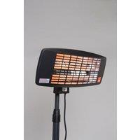 BHS Lighting 2000W Wall Rounded Radiant Heater in Black