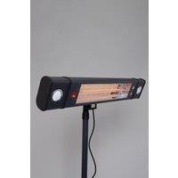 BHS Lighting 1800W Wall Rounded Rectangle Heater Wall Light in Black