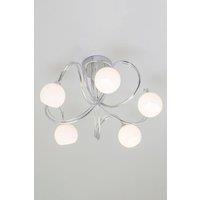 BHS Lighting Large Soni Pendant Ceiling Light in Metallic Silver