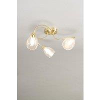 BHS Lighting Arya Semi Flush Ceiling Light in Gold