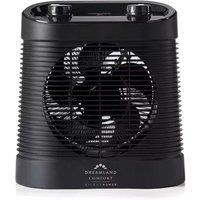 Dreamland Silent Power Comfort Fan Heater in Grey