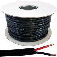 Loops 50m Outdoor Garden Speaker Wire Cable 1.5mm Stranded OFC Copper Flex Reel 100V