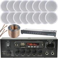 Loops 16x Ceiling Speaker Bluetooth Background Music System Shop Restaurant Kitchen