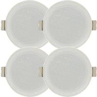 Loops 2x PAIR 3 Mini Low Profile Ceiling Speaker 8 OHM 2 Way Compact Mount Slim Line