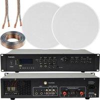 Loops 400W Bluetooth Sound System 2x 8 Slim Ceiling Speaker Channel HiFi Amplifier