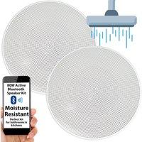 Loops Active Bluetooth Ceiling Speaker Kit 5.25 80W Moisture Resistant Bathroom Audio