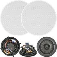 Loops QUALITY Pair Of 6.5 100W 2 Way Low Profile Ceiling Speaker 100V 8Ohm Wall Slim