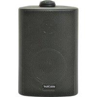 Loops 4 100V/8Ohm Outdoor Weatherproof Speaker Black 70W IP54 Rated Background Wall