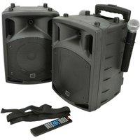 Loops 2x 100W Outdoor Portable PA Speaker System Bluetooth Wireless Rechargeable UHF