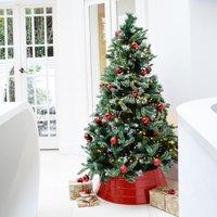 Ivyline Metal Christmas Tree Skirt Red | H26cm W67cm | Light weight | Premium Quality