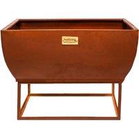 Ivyline Outdoor Windermere Fire Pit Rust Iron H36Cm W50Cm in Brown