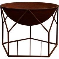 Ivyline Outdoor Buckingham Fire Pit Rust H51Cm W70Cm in Brown