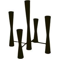 Ivyline Parker 5 Piece Black Candle Centerpiece H42cm W27.5cm