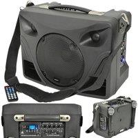 Loops 50W Portable Outdoor PA Speaker System Mobile Wireless Microphone Active Music