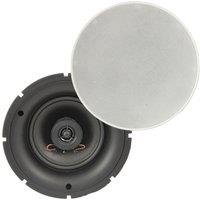 Loops Pair of 5.25 8 OHM Low Profile Ceiling Speakers 2 Way Wall Mount Slim Line