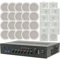 Loops Bluetooth PA Amplifier & 30x Ceiling Wall Speaker Kit Background Music System