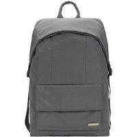 Smith and Canova Flapover Nylon Backpack in Dark Grey
