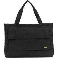 Smith and Canova Oversized Landscape Nylon Tote Bag in Black