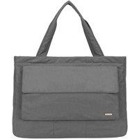 Smith and Canova Oversized Landscape Nylon Tote Bag in Dark Grey