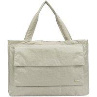 Smith and Canova Oversized Landscape Nylon Tote Bag in Stone