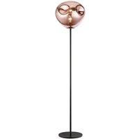 Netlighting Nina 1 Light Floor Lamp Copper Black