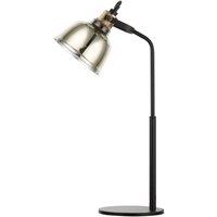 Netlighting Ava 1 Light Table Lamp Gold Glass Black