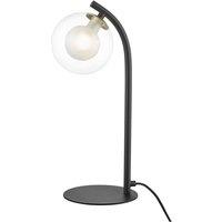 Netlighting Remy 1 Light Table Lamp Gold Black