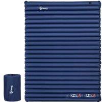 OUTSUNNY Portable Inflatable Bed Double Mattress Camping Sleeping for Travel in Blue