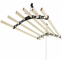 Monstershop Clothing Airer Ceiling Pulley - Black - 1.4m