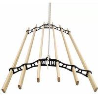 Monstershop Clothing Airer Ceiling Pulley - Black - 2m