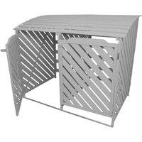 Monstershop Grey Wash Double Wheelie Bin Storage