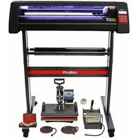 Monstershop Vinyl Cutter LED, 5 in 1 Heat Press & Signcut Pro