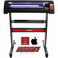 Monstershop Vinyl Cutter 720mm Mac Compatible, LED Light Guide & Signcut Pro in Black