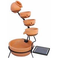 Monstershop Terracotta 4 Tier Spilling Bowls Water Feature