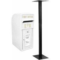 Monstershop White Royal Mail Post Box with Stand