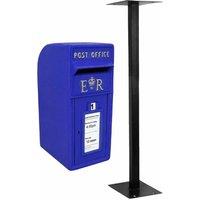 Monstershop Blue Scottish Post Box with Stand