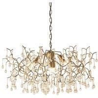 Netlighting 'RIMINI' Stylish Dimmable Indoor Modern 4 Light Glass Ceiling Pendant in Gold