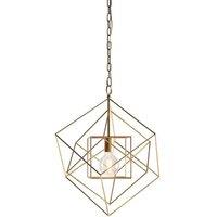 Netlighting 'PESCARA' Stylish Dimmable Indoor Modern Pendant Ceiling Light in Gold