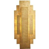 Netlighting Forl 2 Light Wall Lamp Antique Gold Leaf